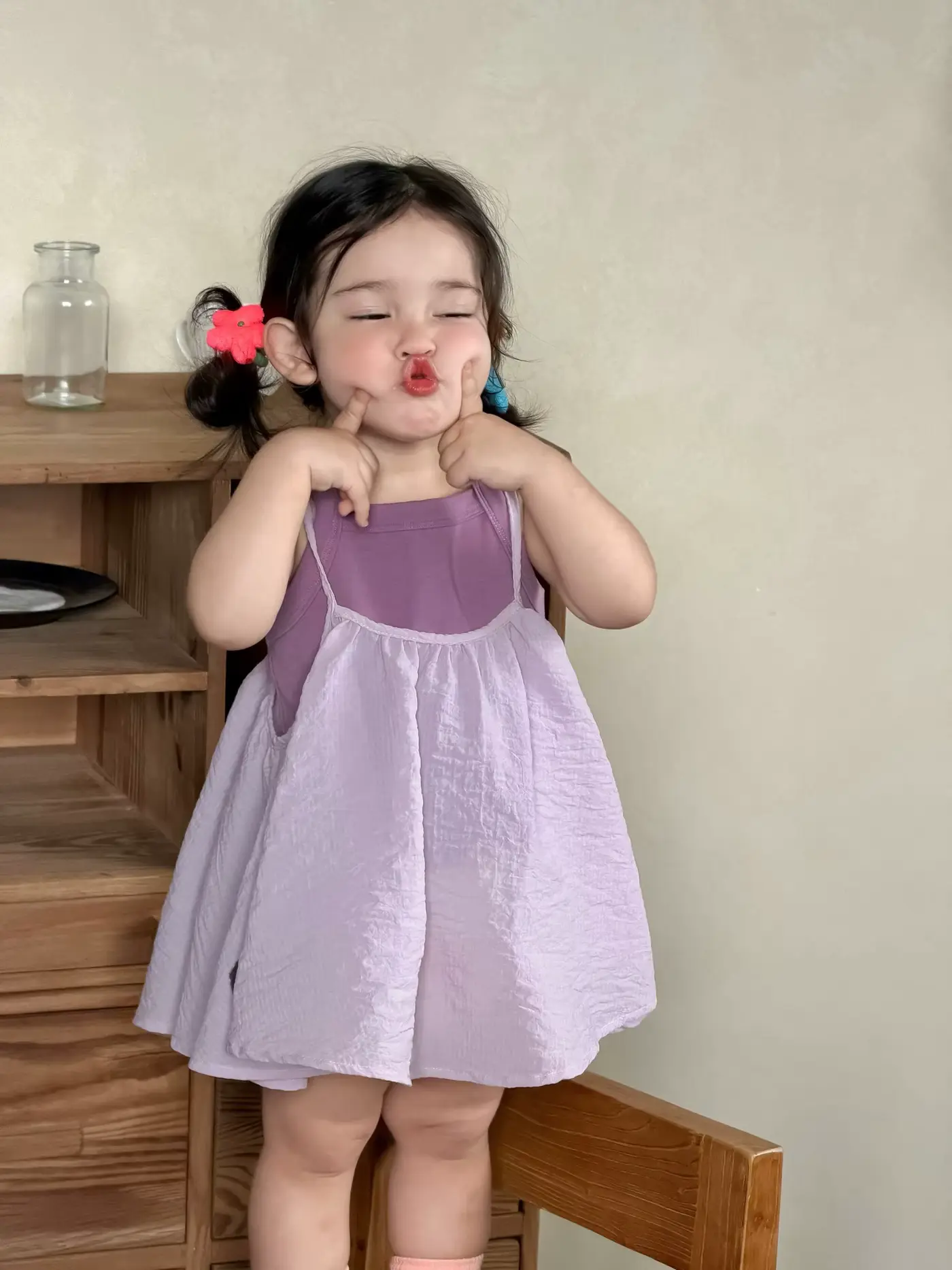 Girls Cotton SET Clothing Rompers Two-piece Anti-bacterial Washable Infant-toddler Wholesale product image 3