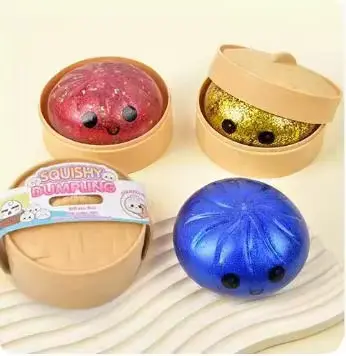 Unisex 2026 Rubber Squeeze TOY Soft Pinch Dumpling Shape Educational Wholesale product image 2