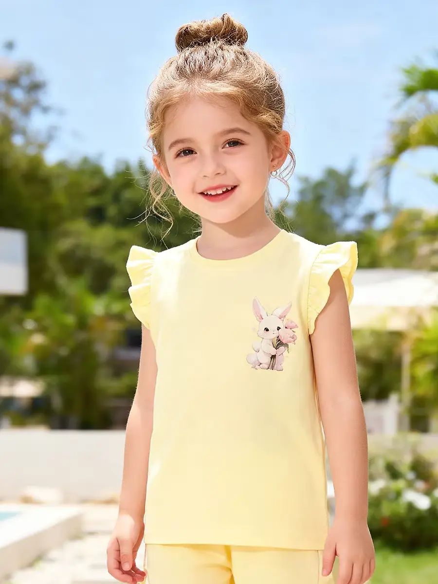 Girls Cotton Print Animal T-shirt 2026 High Quality 100 Wholesale product image 3