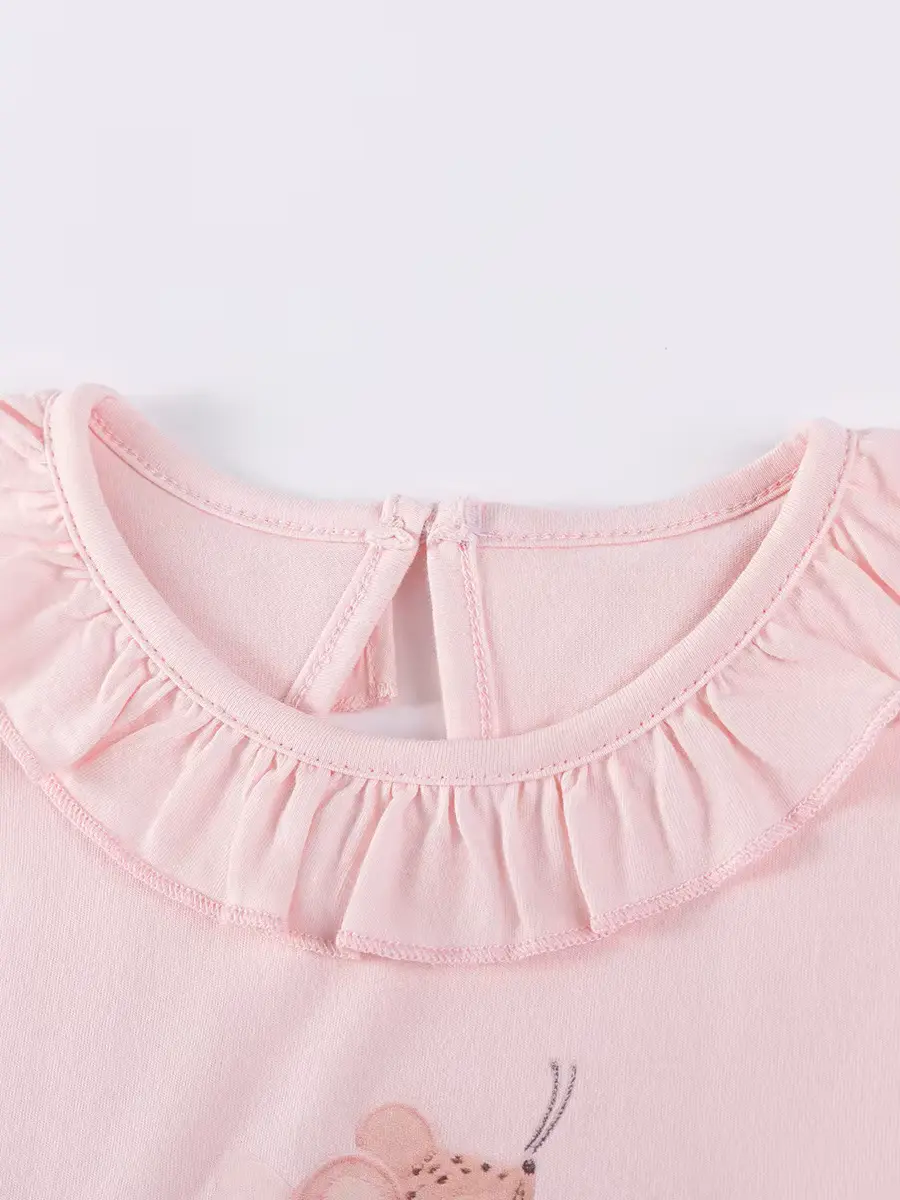 Girls Cotton Cartoon Dress Customizable Wholesale A-line Knee-length Soft product image 2
