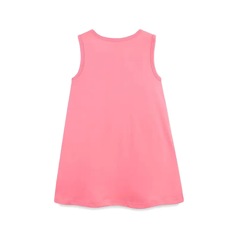 Girls Cotton Cartoon Printed Princess Dress Sweet O-neck Knee-length Wholesale product image 4