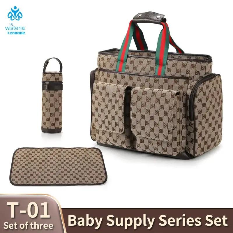 Luxury Retro Bucket Mommy Backpack Multifunctional Travel BAG FOR OEM Wholesale