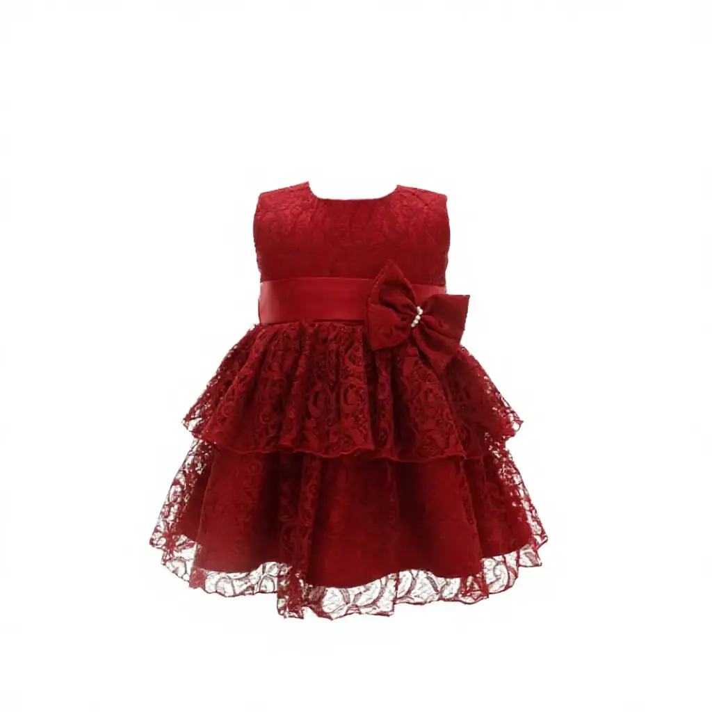 Dress Flower Girl Christening Gown Baptism Crocheted Lace Sweet Wholesale product image 4