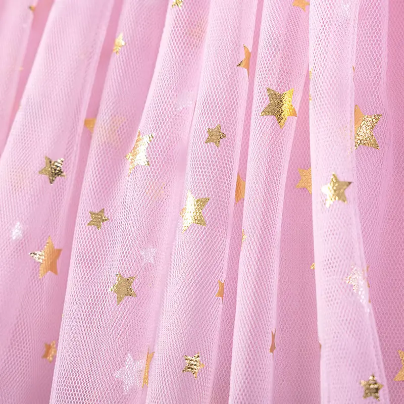 Girls Cotton Mesh Cartoon Printed Princess Dress Ball Gown Wholesale product image 4