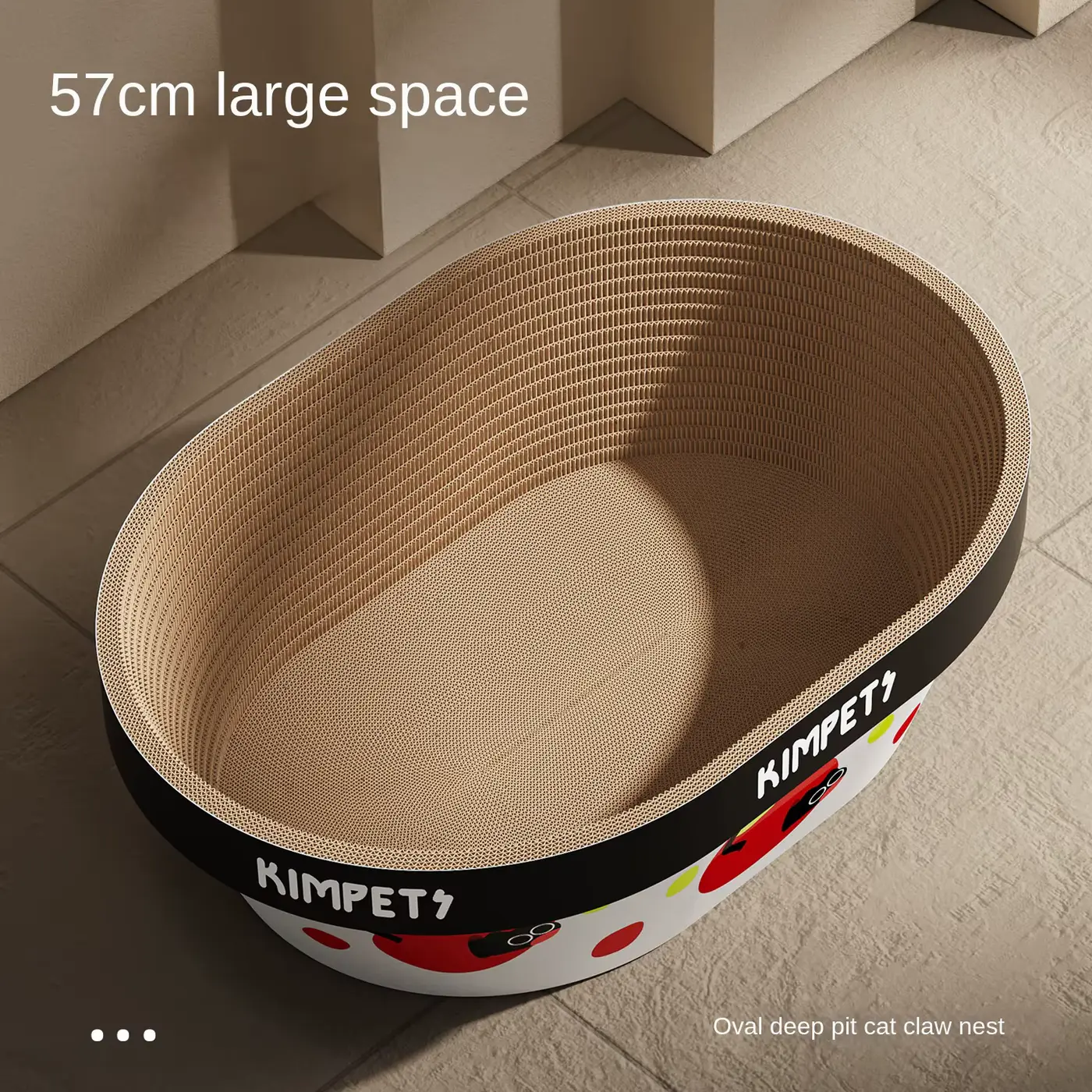 CAT BED Integrated Scratcher AND Scratch-resistant Wear-proof Dust-free Corrugated Wholesale product image 3