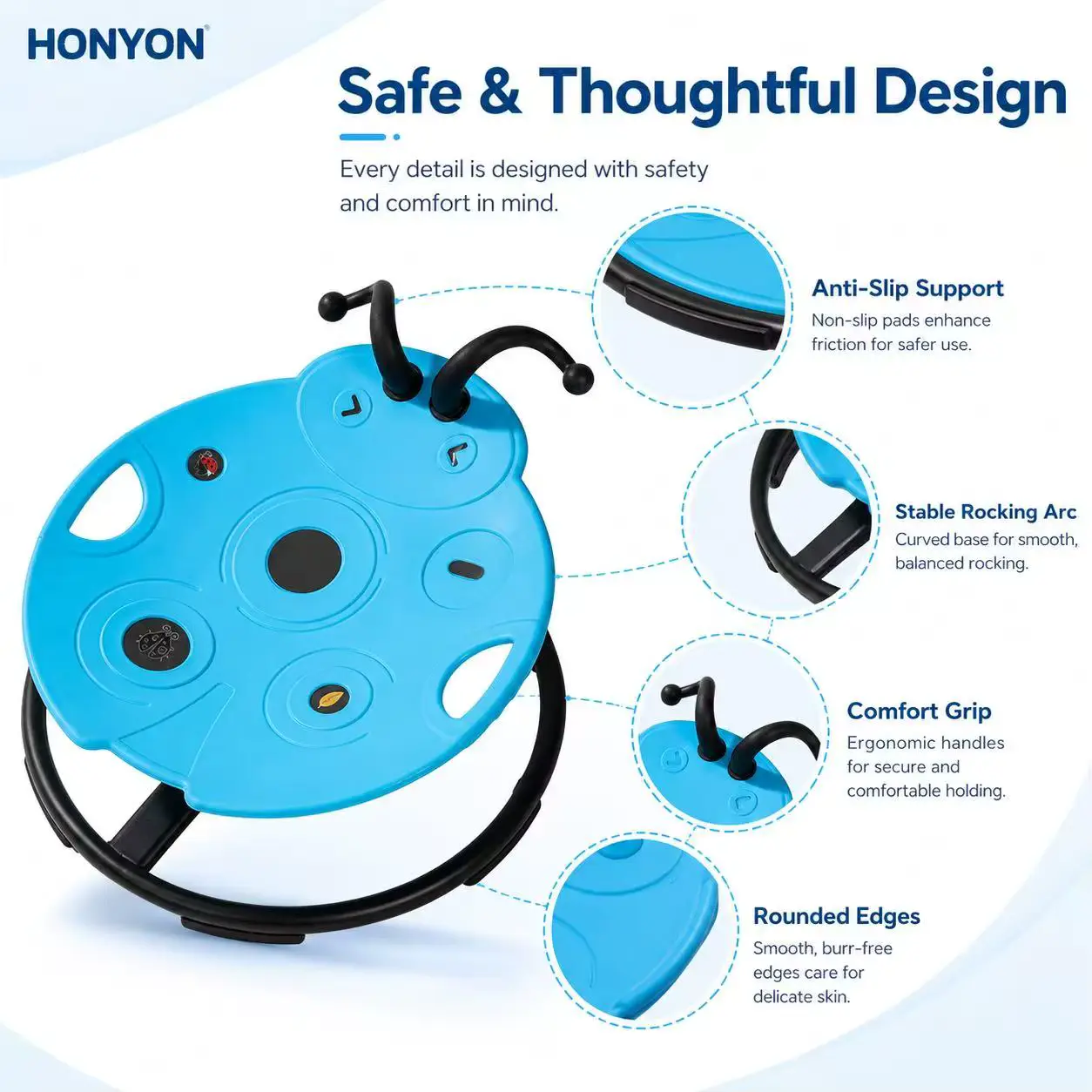 Cotton Chair TOY Ladybug Swivel 3-6y Home Vestibular Exercise Wholesale product image 4
