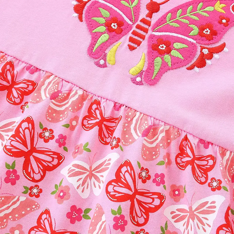 Girls Cotton Cartoon Animal Princess Dress Skirt Sweet Round Wholesale product image 4
