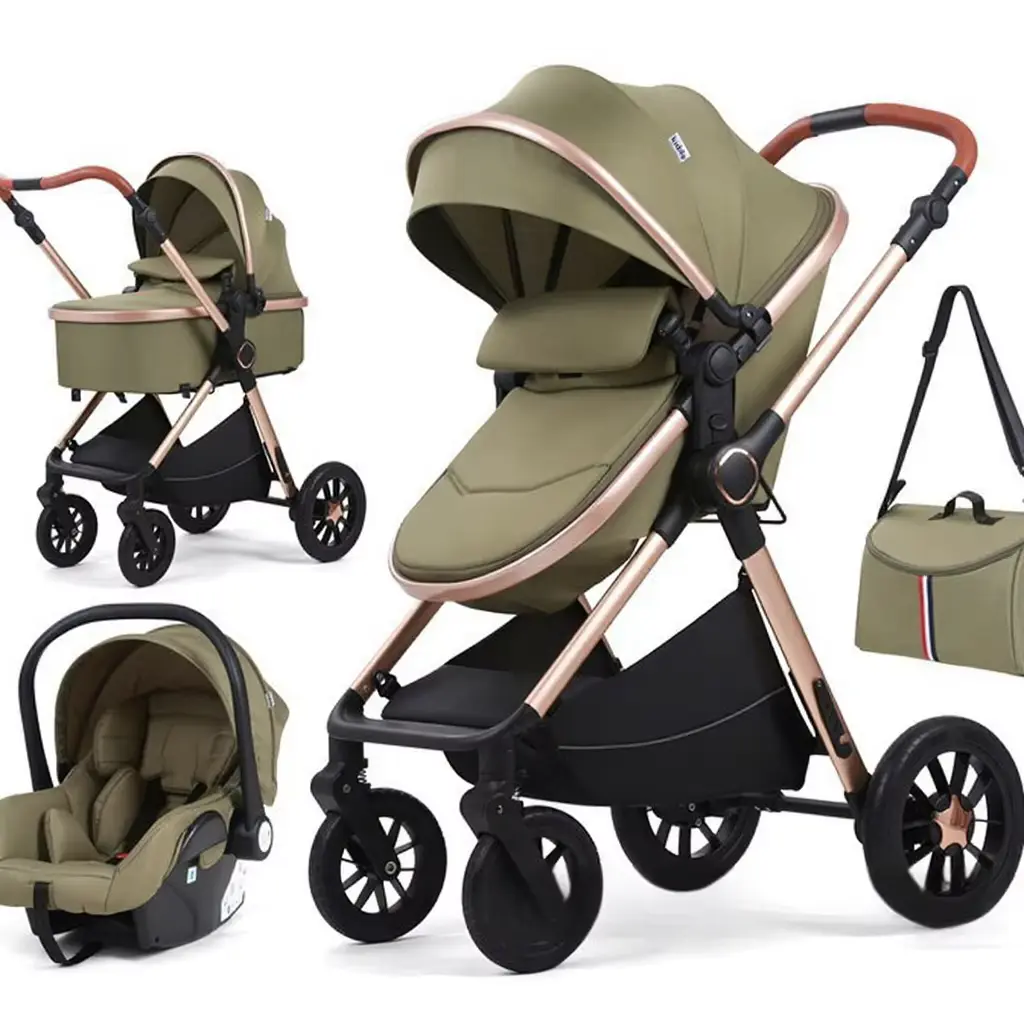 Stroller Seat Hot-selling European-style 3-in Foldable Multifunctional Carriage With Wholesale