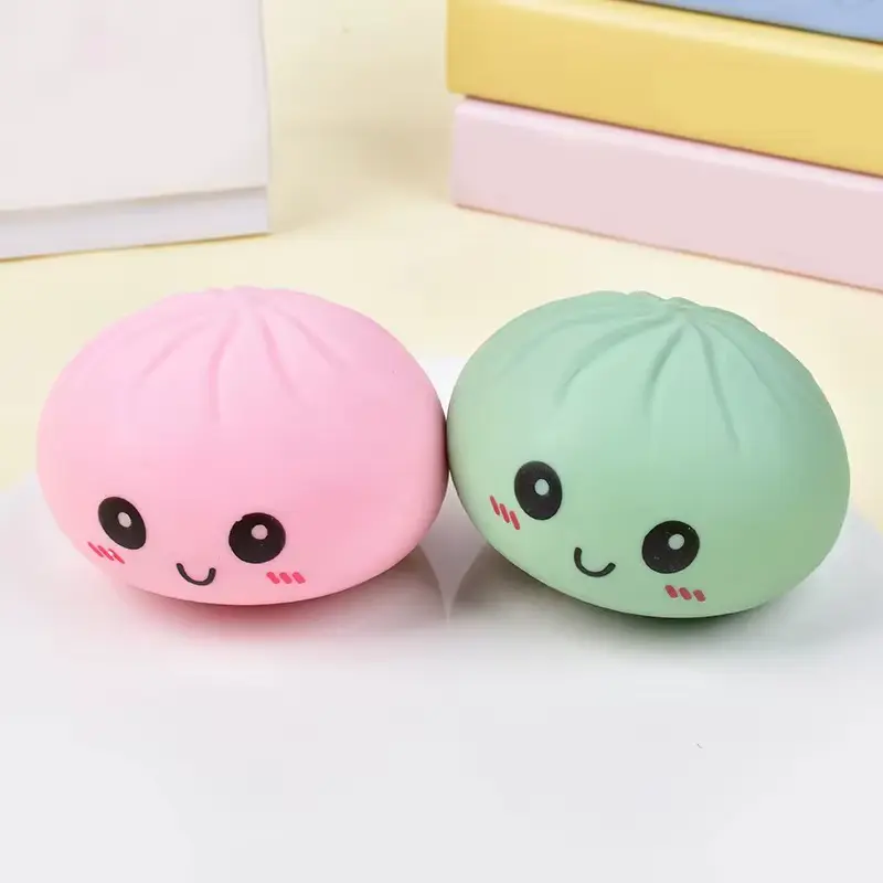 2026 Promotion Rubber Smiling Face Dumplings Steamed Rainbow Mysterious Educational Wholesale product image 4