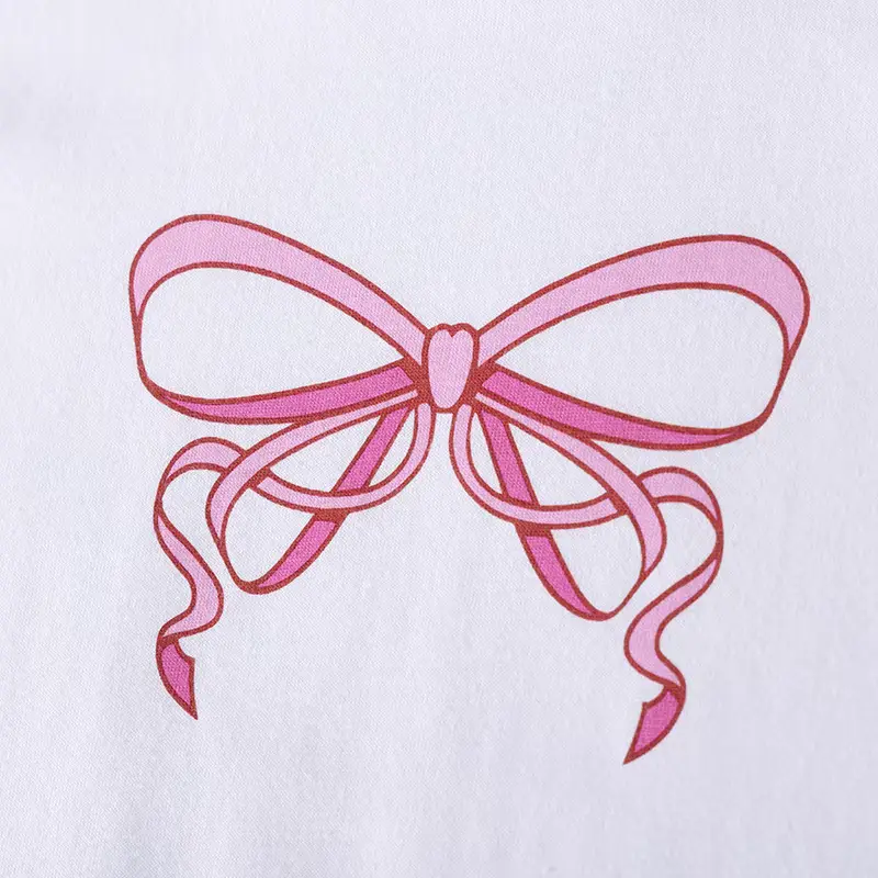 Cotton Cartoon Striped Printed Dress Short Sleeve Sheath Mini Wholesale product image 3