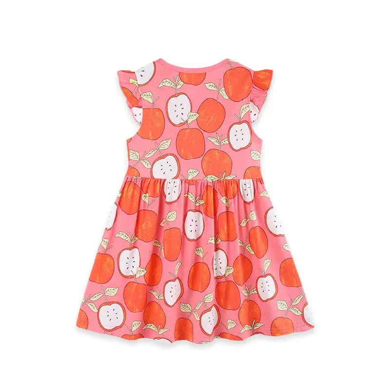 Cotton Cartoon Printed Princess Dress Sweet Ruffles Sleeveless Feifei Wholesale product image 3