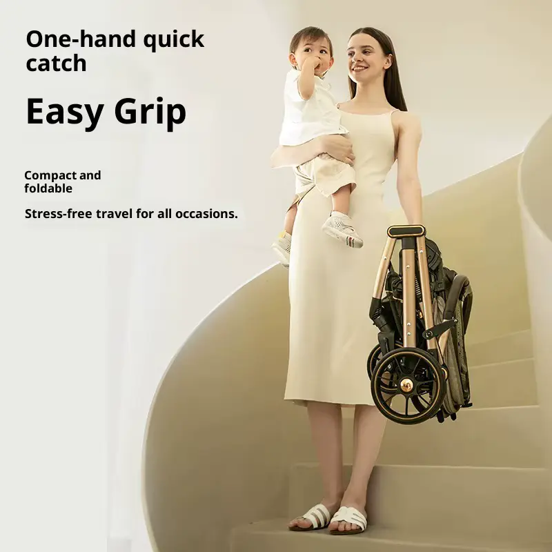 Stroller Ridge Protection Two-way Neonatal 4-wheel Linen Foldable Multifunctional Wholesale product image 3