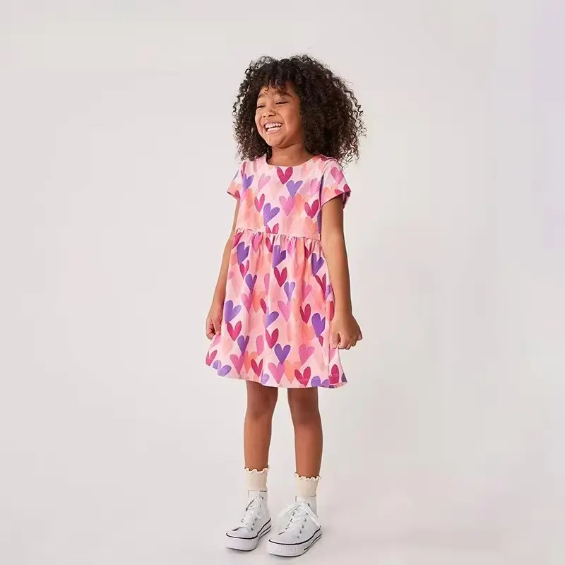 Girls Cotton Cartoon Princess Dress Malwee Tutu Birthday Neck Wholesale