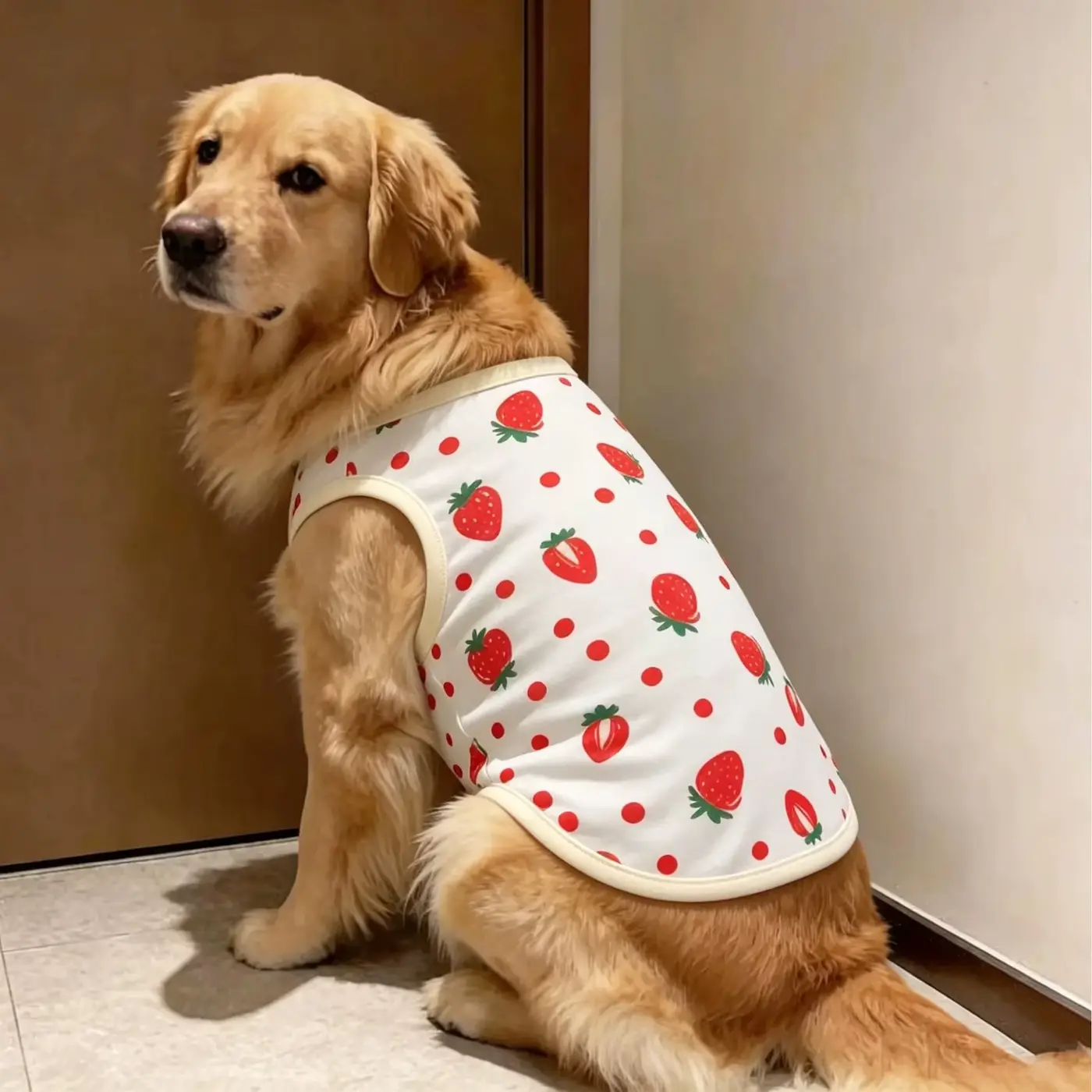 Print Fruit Large DOG Tank TOP Thin Breathable Sleeveless OEM Wholesale product image 3