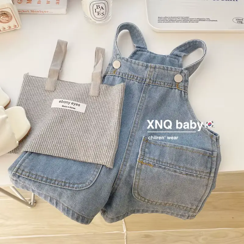 Girls Shorts Clothing Denim Straps Korean Mens Womens Loose Wholesale product image 3