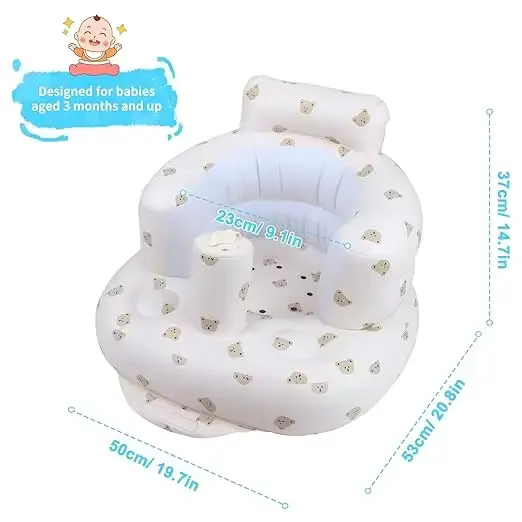 Seat Chair Portable PVC Inflatable Sitting CPC Certified Plastic Wholesale product image 3