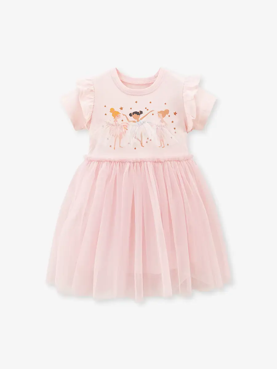 Girls Cotton Cartoon Printed Princess Dress 100 Sleeveless Mini Wholesale product image 4