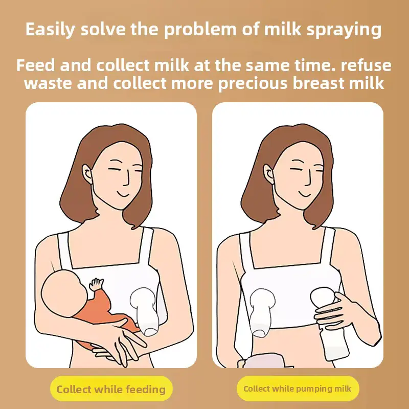 Manual Breast Milk Collector All-silicone Food-grade Portable FOR Wholesale OEM product image 3