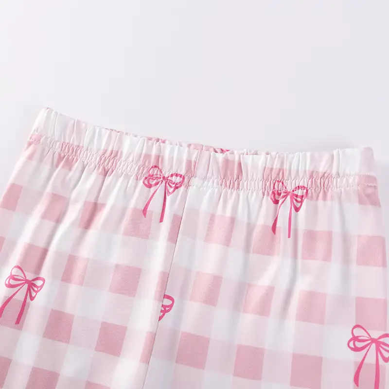 Girls SET Clothing Boutique BOW Plaid Polyester Long Sleeve Wholesale product image 4