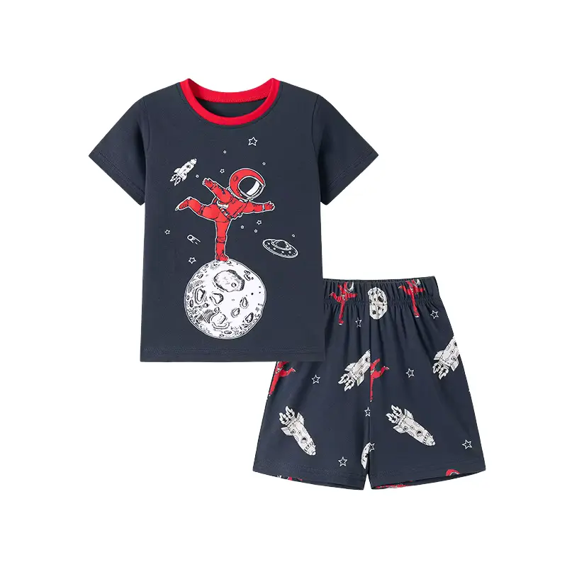 Boys Cotton Cartoon T-shirt Shorts SET Pattern Two-piece AND Wholesale