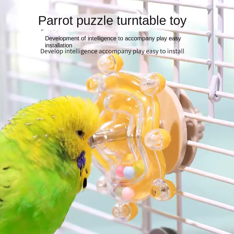 Parrot Puzzle Turntable Foraging TOY Interactive Intelligence Training FOR Educational Wholesale