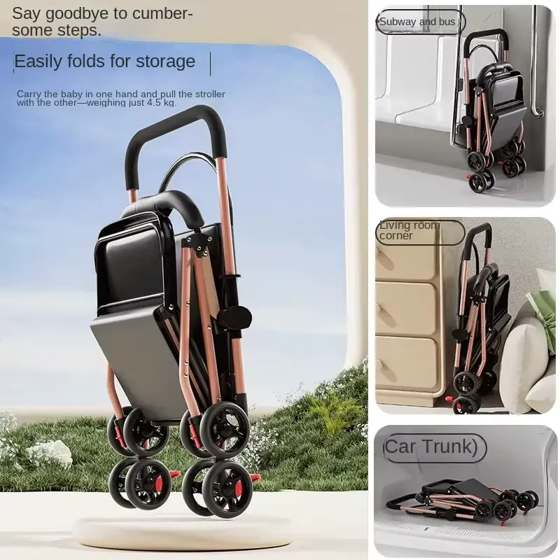 Stroller Seat Reversible Compact Easy Fold Stainless Steel Frame Wholesale product image 3