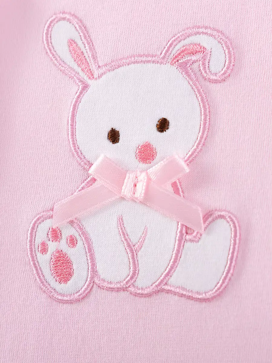 Girls Cotton Cartoon Dress Skirt Toddler Embroidered Short-sleeved A-line Wholesale product image 3