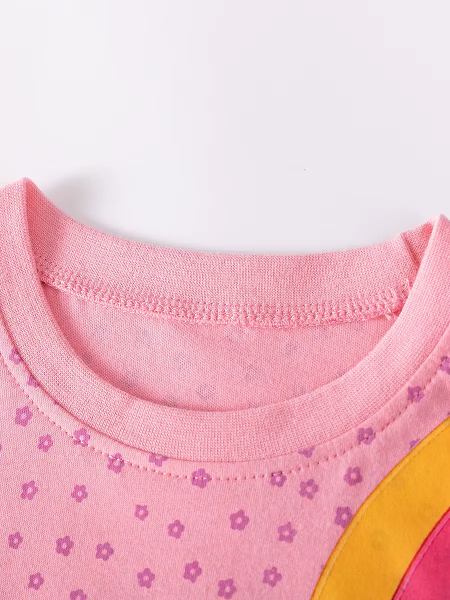 Girls Dress Arrival Boutique Embroidered O-neck Knee-length Regular Sleeve Wholesale product image 2