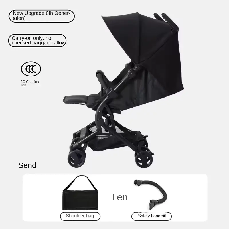 Stroller Upgraded 8th GEN Airplane Carry-on One-hand Fold Reclining Wholesale product image 3