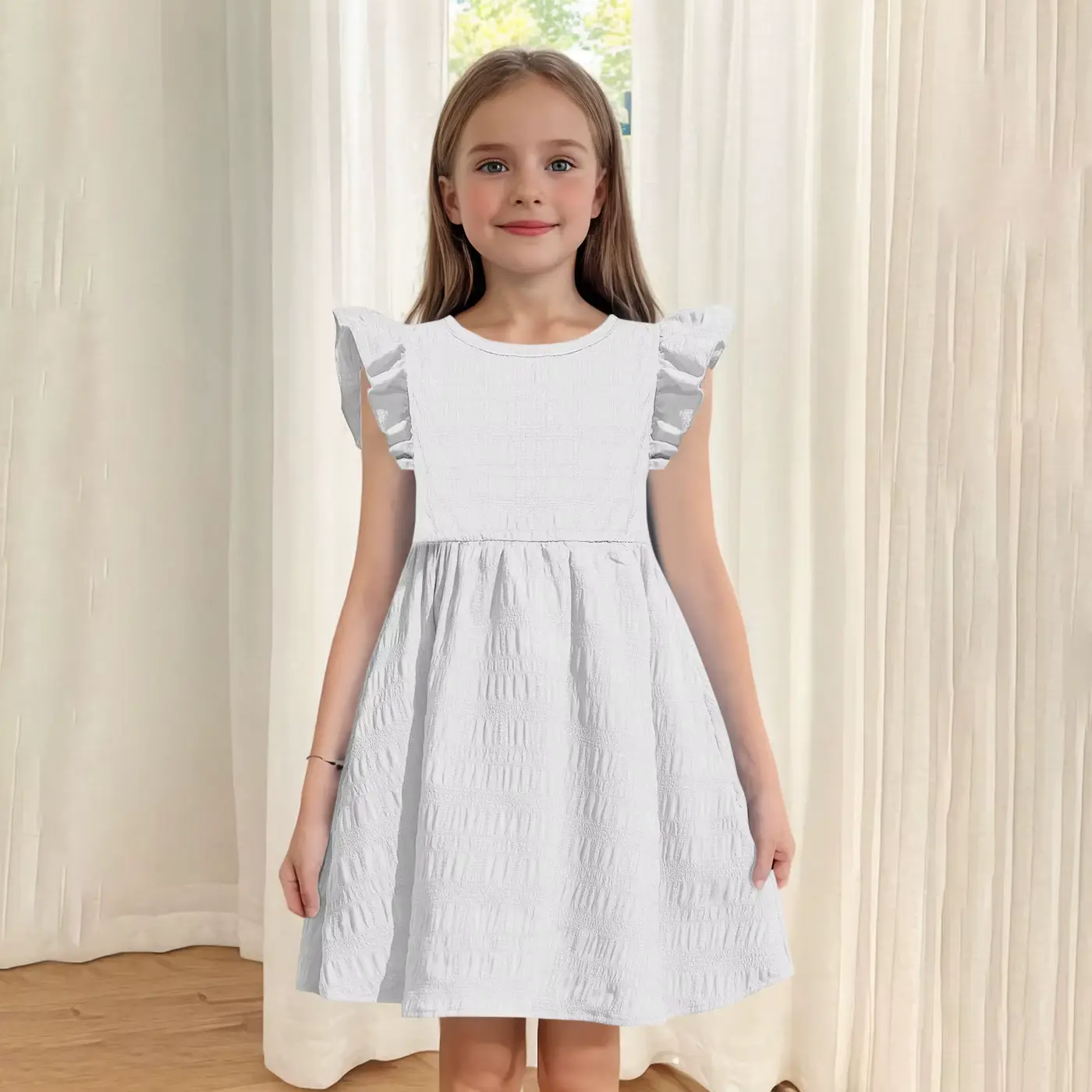 Girls Cotton Printed Princess Dress Skirt Short Sleeve Korean Wholesale product image 3