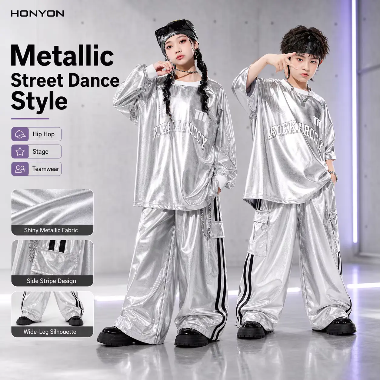 Boys Girls T-shirt Hip-hop Clothes AND Jazz Dance Street Wholesale product image 2