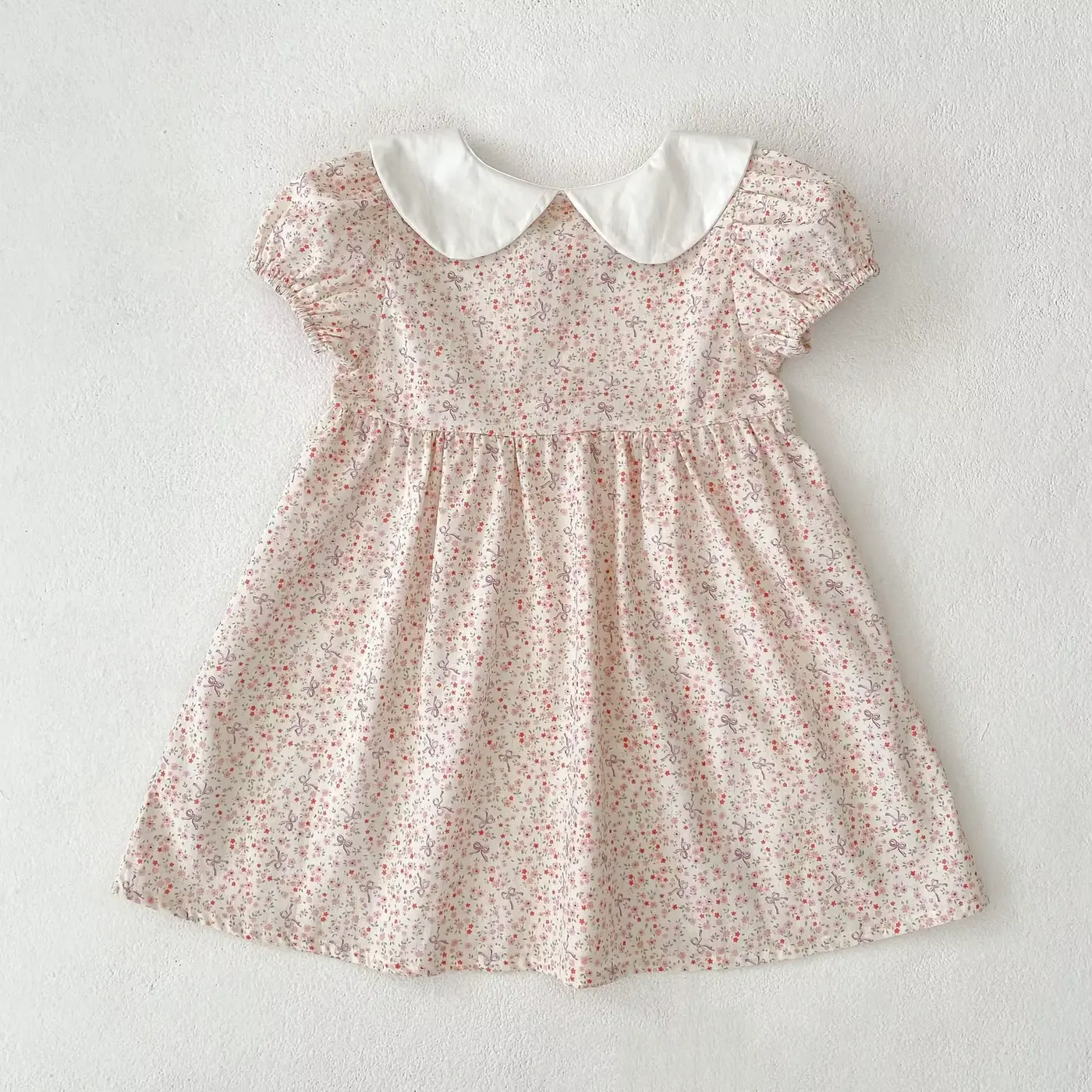 Girls Printed Princess Dress 2026 Korean-style Floral Denim Breathable Wholesale product image 3