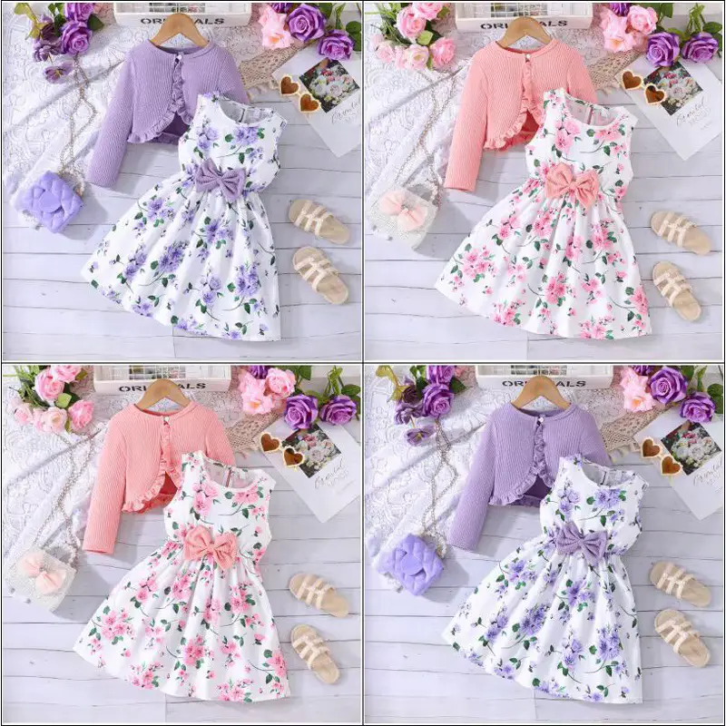Dress Outfit Coat Fall TWO Piece Colorful Sling Matching Wholesale product image 2