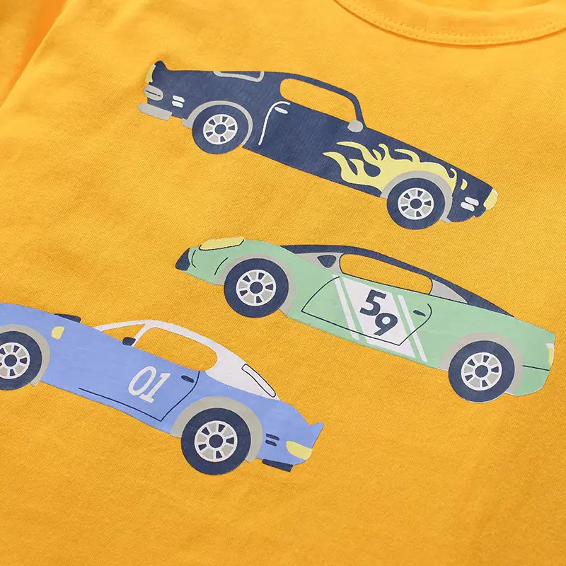 Boys Cotton Cartoon T-shirt Shorts SET Short-sleeved CAR Wear Wholesale product image 4