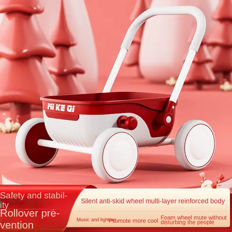 Walker Toddler Push Cart Simulation Shopping Trolley TOY Walking Wholesale