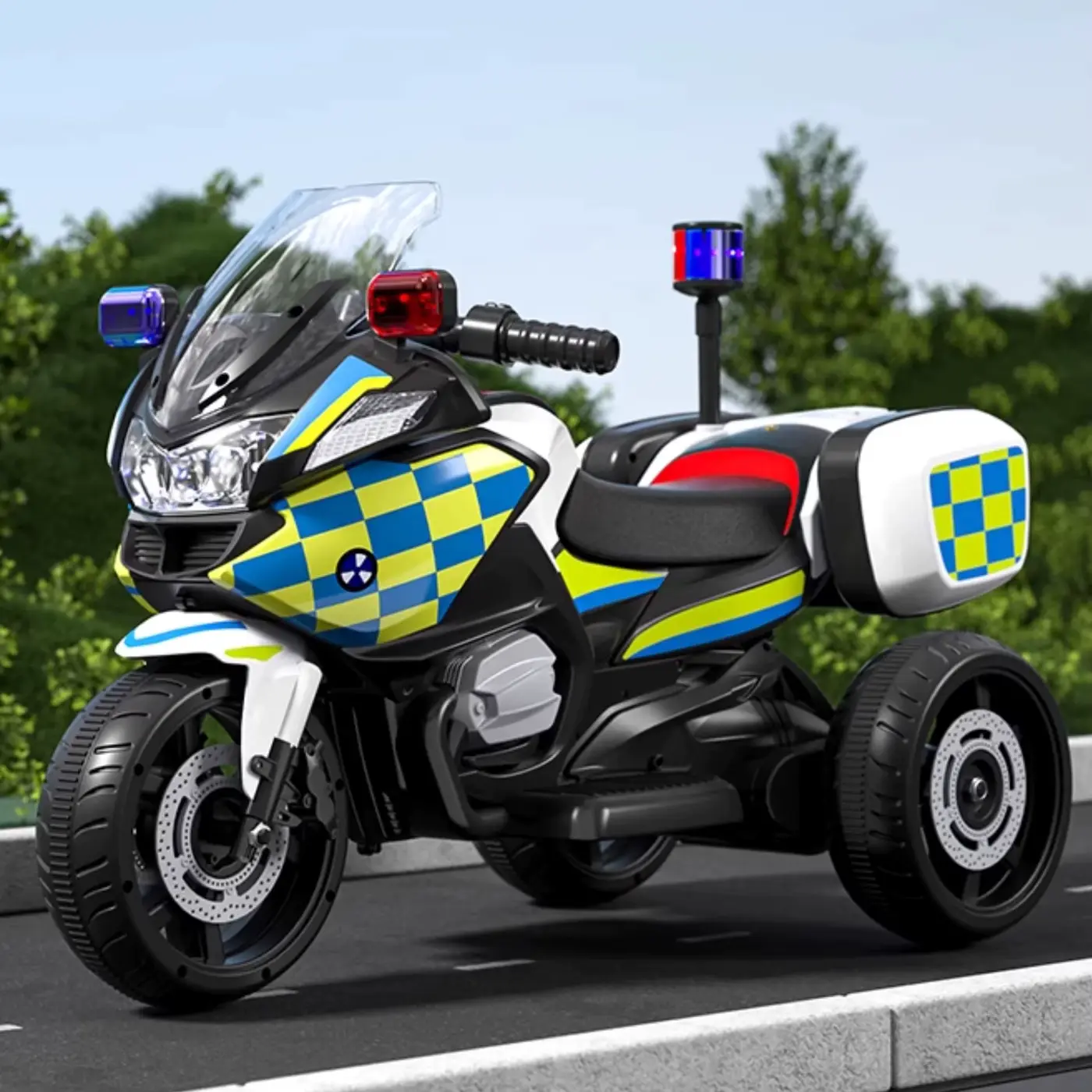 Boys Girls Electric Motorcycle Tricycle 3wheel Rechargeable Ride ON Educational Wholesale