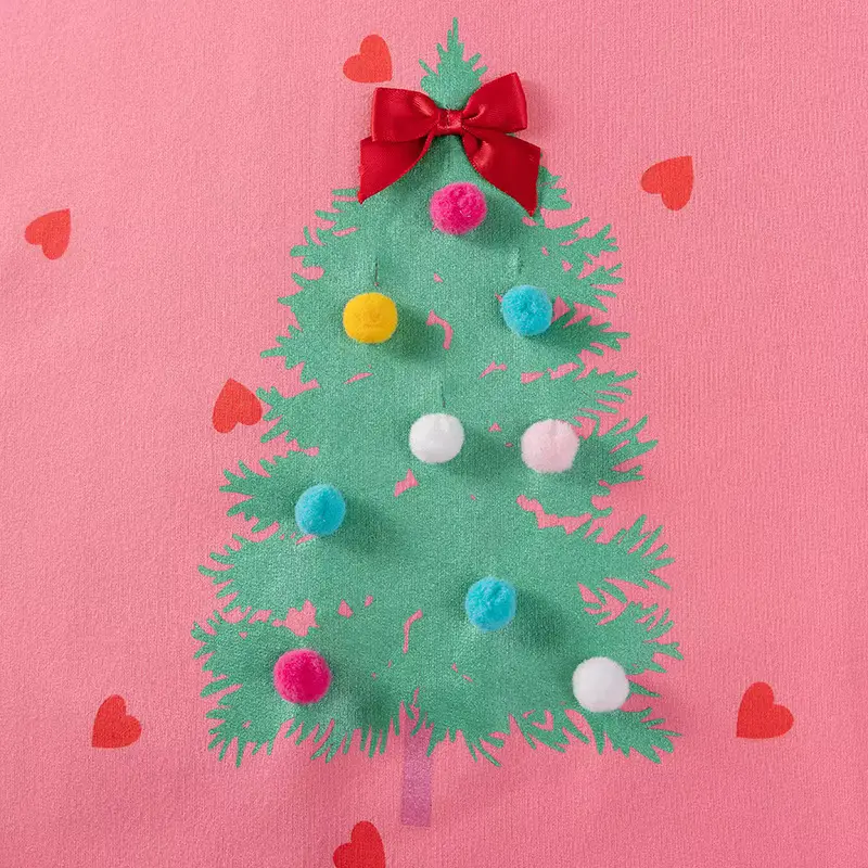 Girls Cotton Cartoon Print Clothing Christmas Suit Long Sleeve Wholesale product image 4