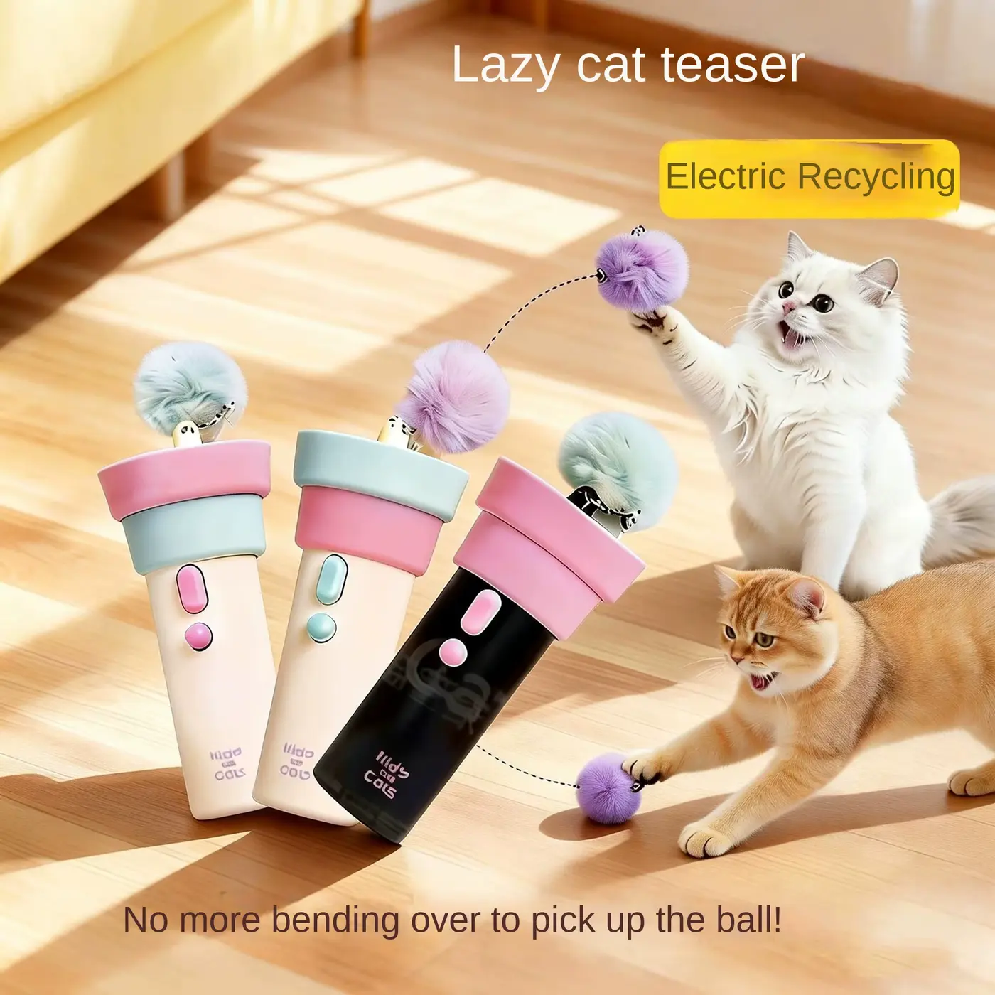 CAT One-click Launching Electric Teasing GUN Recyclable Shooting Physical-consumption Ed Wholesale