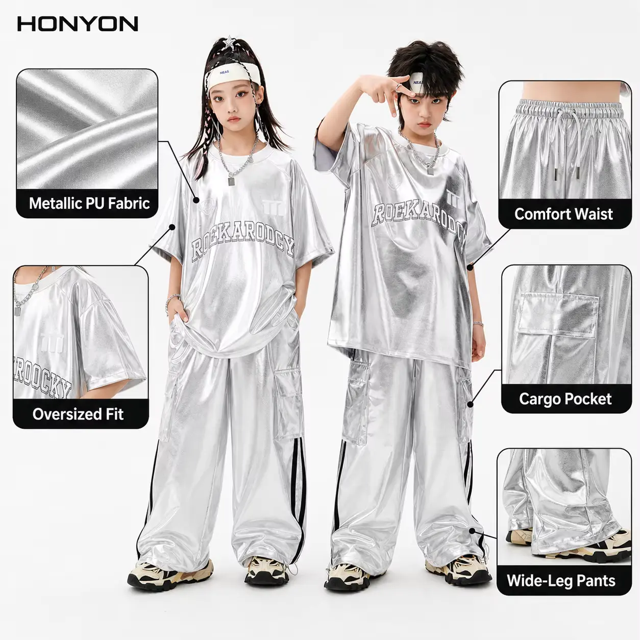Boys Girls T-shirt Hip-hop Clothes AND Jazz Street Dance Wholesale product image 3
