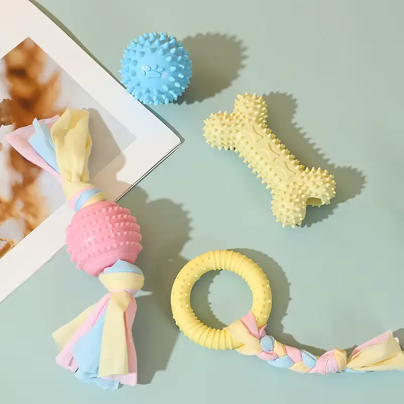 DOG Molar Chew Toys Medium-sized Bite-resistant Sounding Spherical Thermoplastic Educati Wholesale
