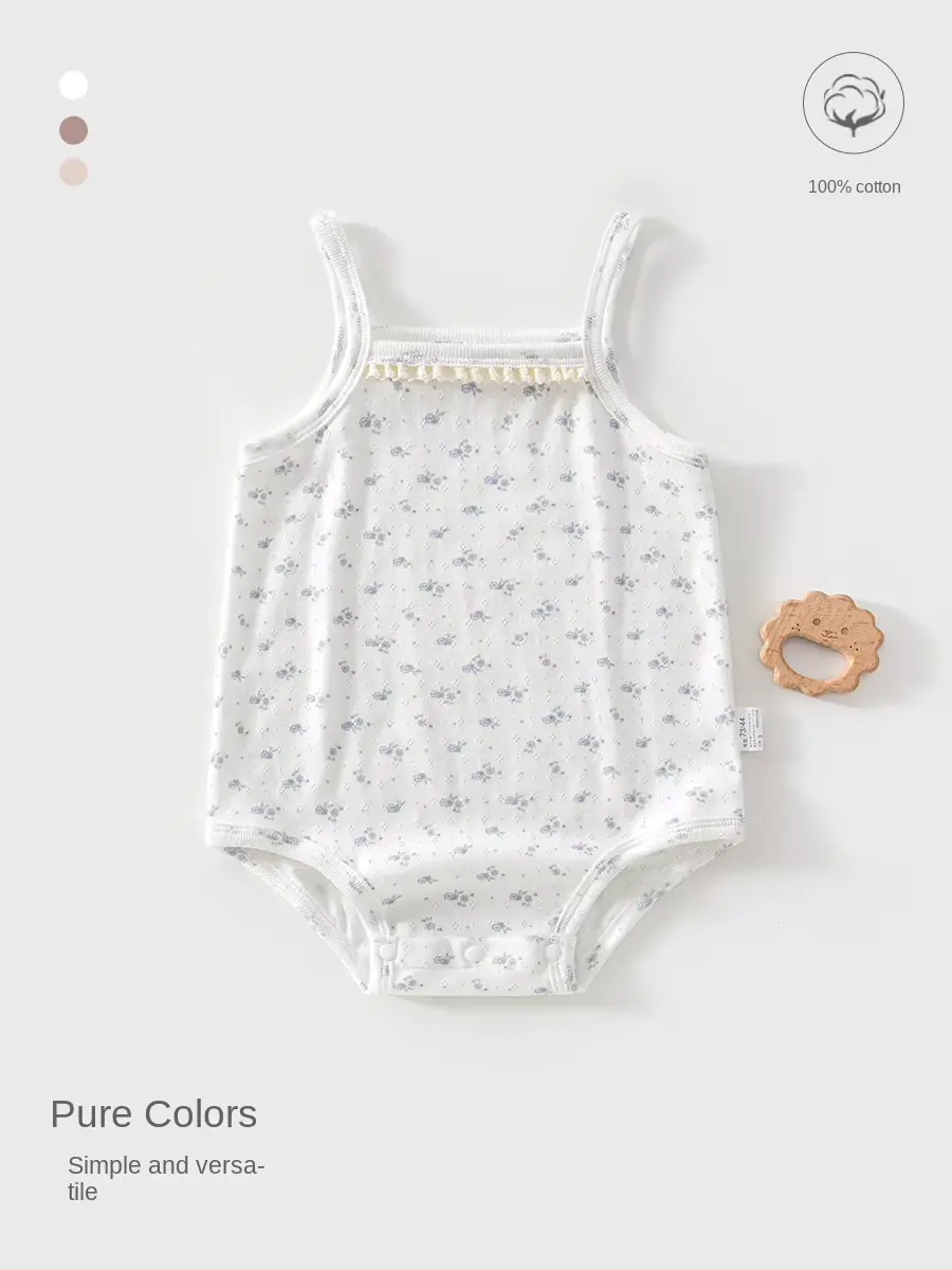 Girls Cotton SET Clothing Anti-bacterial Single Button Closure O-neck Wholesale product image 2
