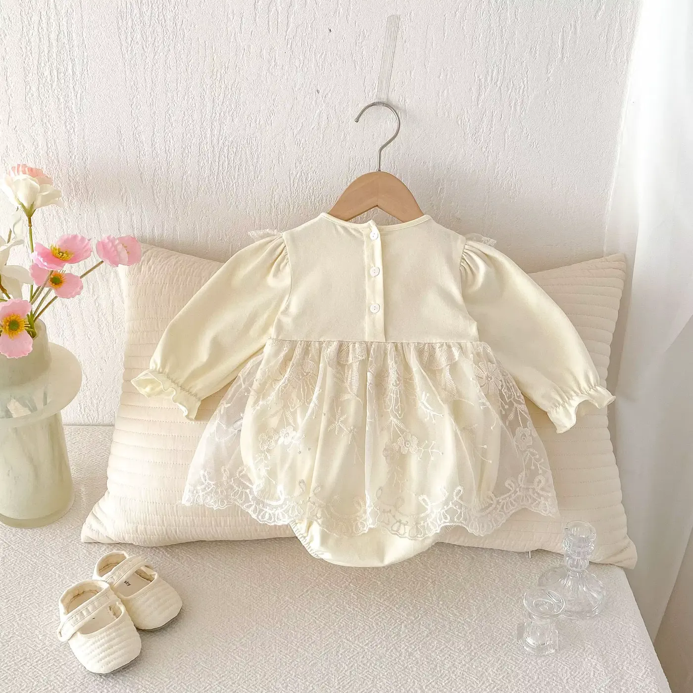Girls SET Romper Bodysuit 1st Birthday Solid Knee-length Tulle Wholesale product image 4