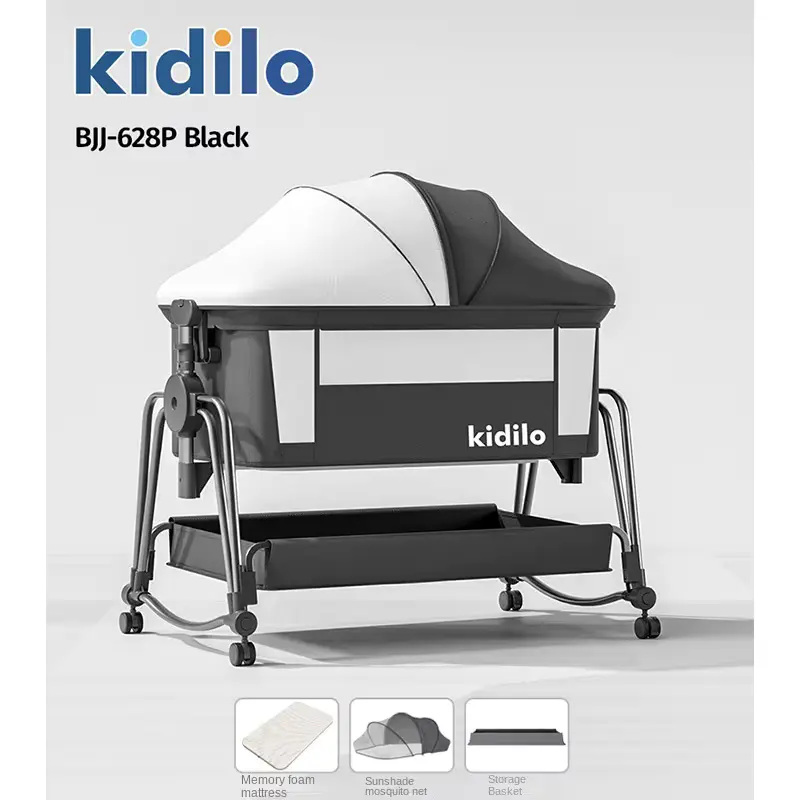 BED Kidilo Portable Crib Foldable Multifunctional BB With Canopy Wholesale product image 3
