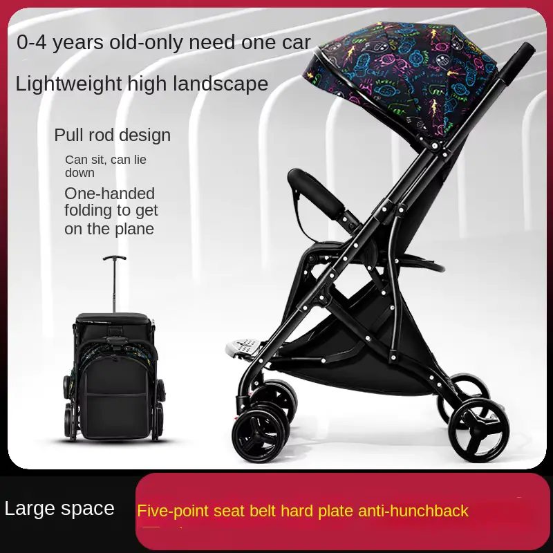 Stroller Telescopic ROD Design SIT AND LIE ONE Hand Wholesale