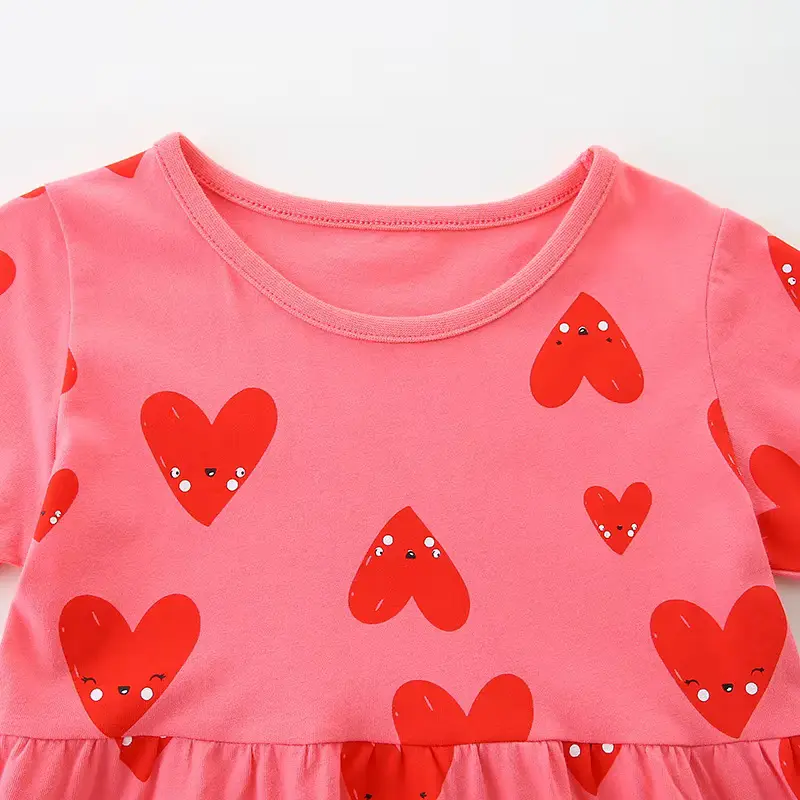 Girls Cotton Printed Princess Dress Cross-border Source Short Sleeve Wholesale product image 3