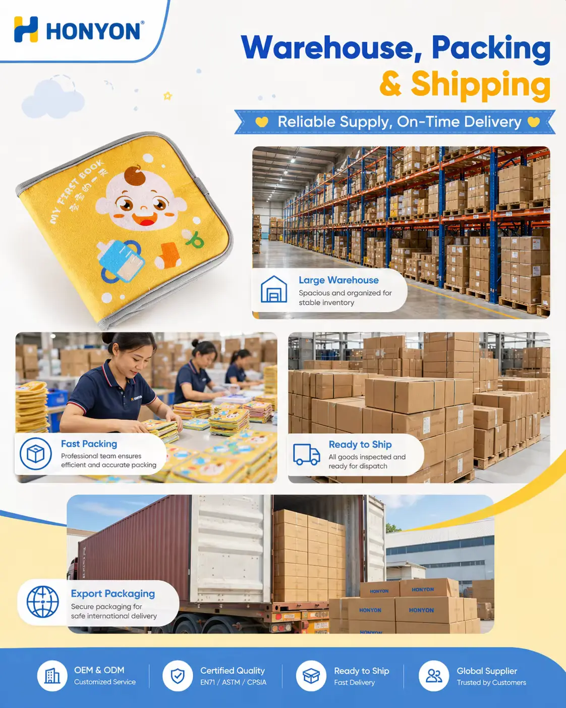 Soft Cloth Book Early Education Tear Resistant Three-dimensional Velcro OEM Wholesale product image 2