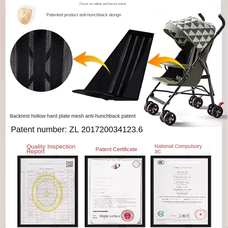 Stroller Seat Lightweight Foldable Simple Umbrella Reclining FOR Travel Wholesale product image 3