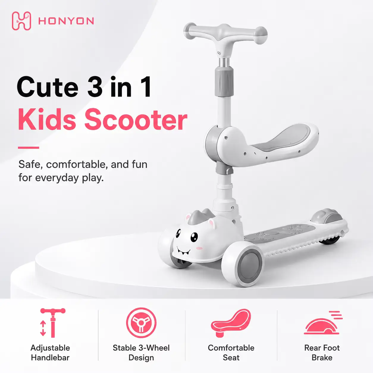 Seat Scooter IN Plastic Toddler With AND Adjustable Handlebar Wholesale