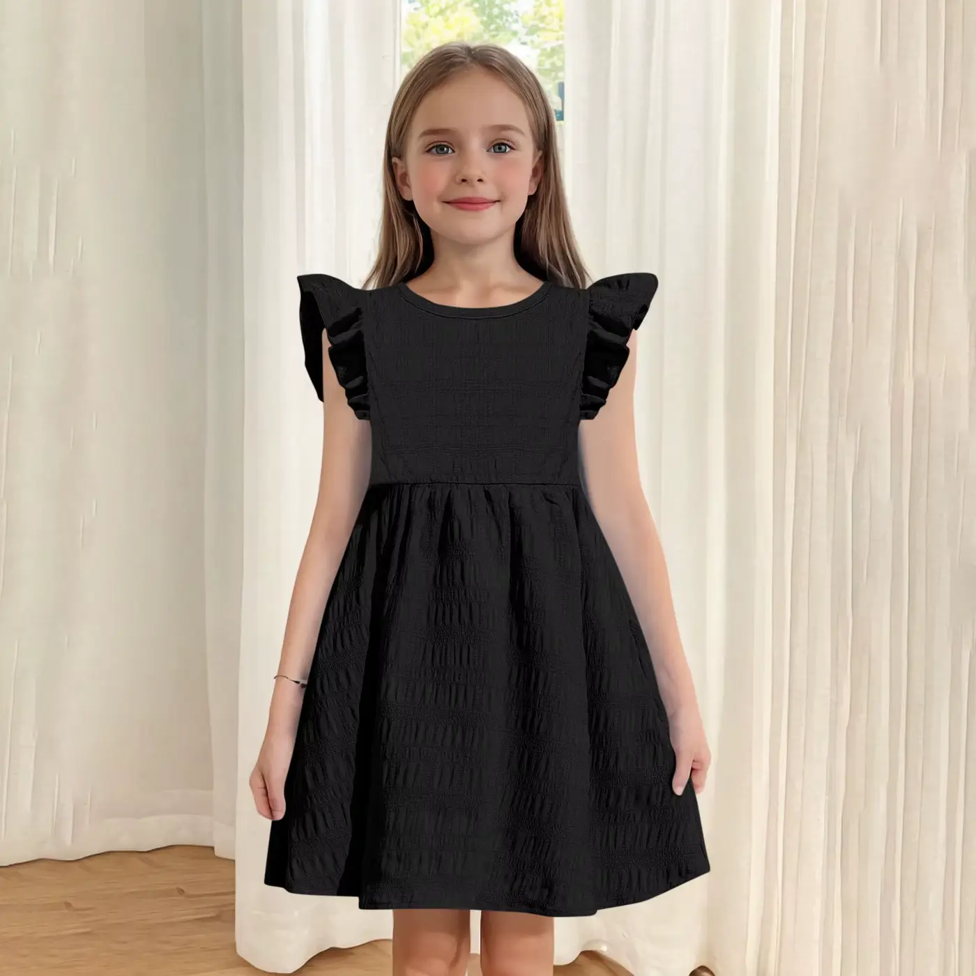 Girls Cotton Printed Princess Dress Skirt Short Sleeve Korean Wholesale product image 4