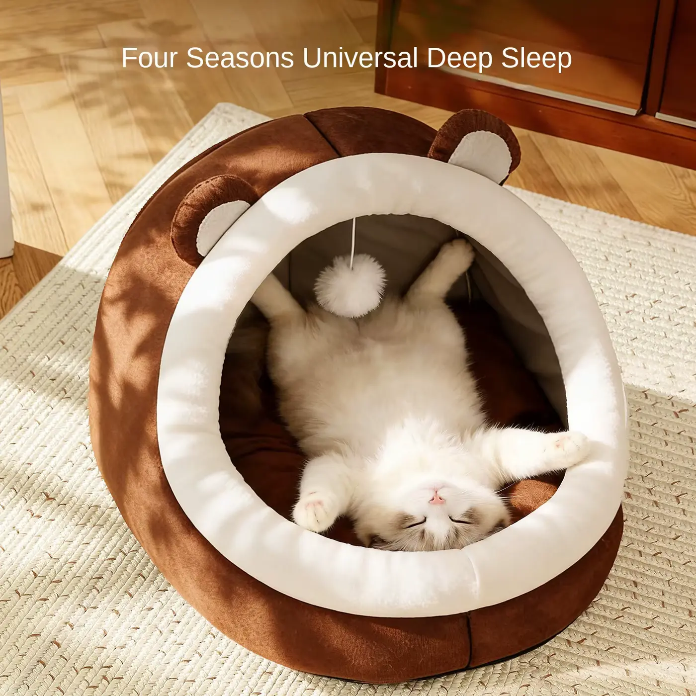 CAT BED Spinning Turntable Cave TOY With Feather-self Entertainment Wholesale product image 3